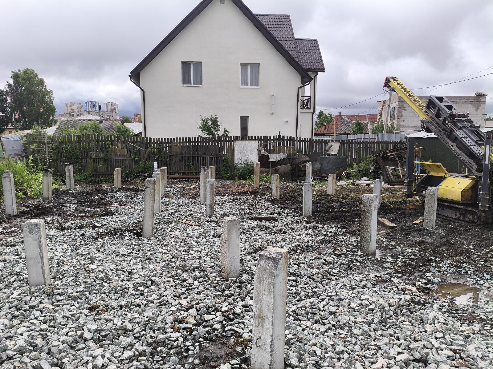 Готовое свайное поле из ЖБ свай для частного дома в переулке Богдана Хмельницкого, Первоуральс