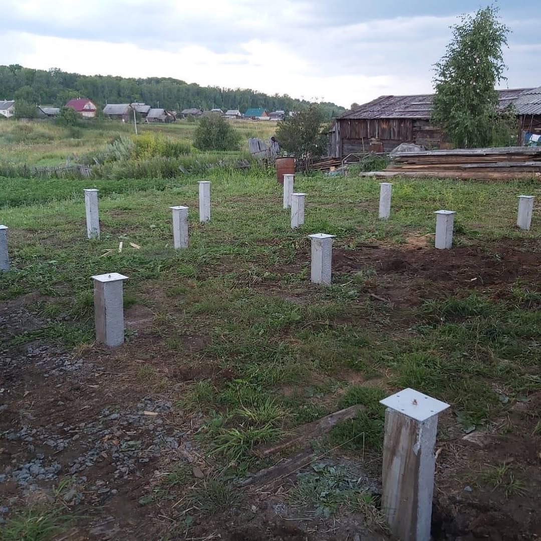 Забивка ЖБ свай — 16 свай С40.15 в Киргишанах
