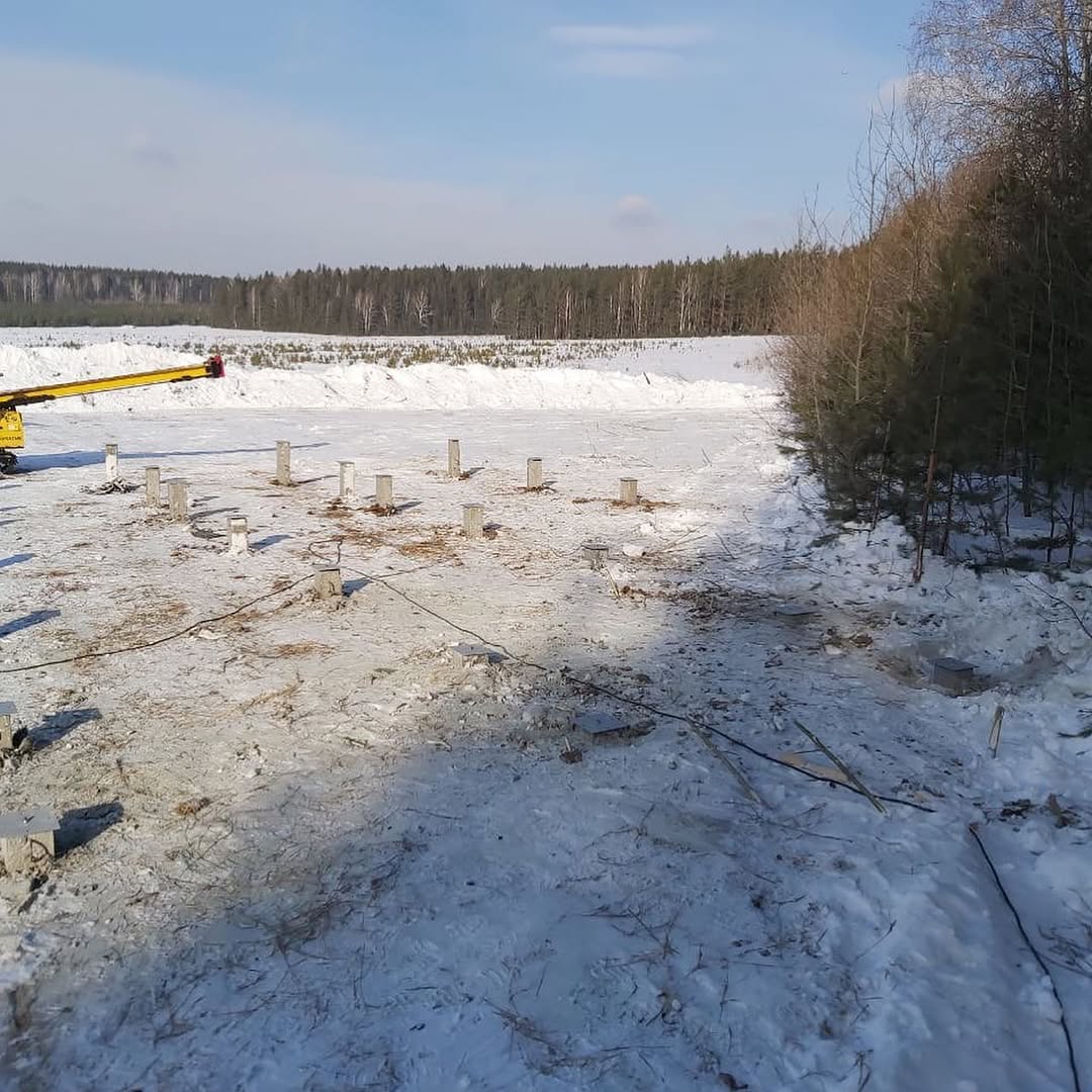Забивка ЖБ свай — 24 сваи С30.15 в Ключах
