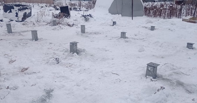 Забивка ЖБ свай — 16 свай С30.15 в Берёзовскем